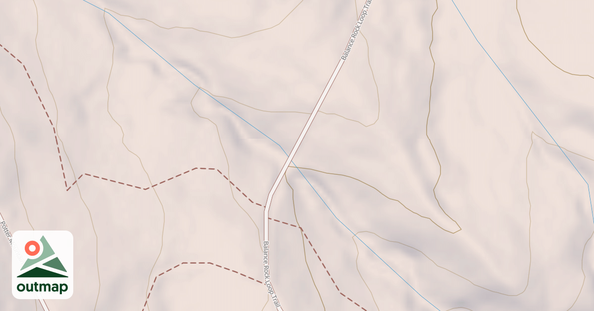Map of Balance Rock Trail