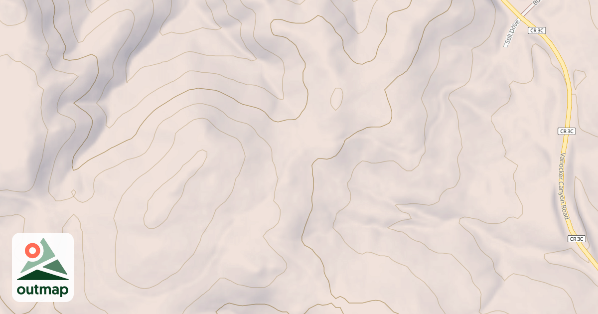 Map of VANOCKER CANYON BR 2G