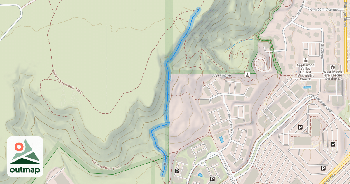 Map of Tertiary Trail