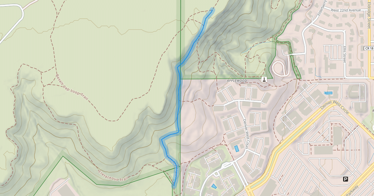 Map preview of Tertiary Trail