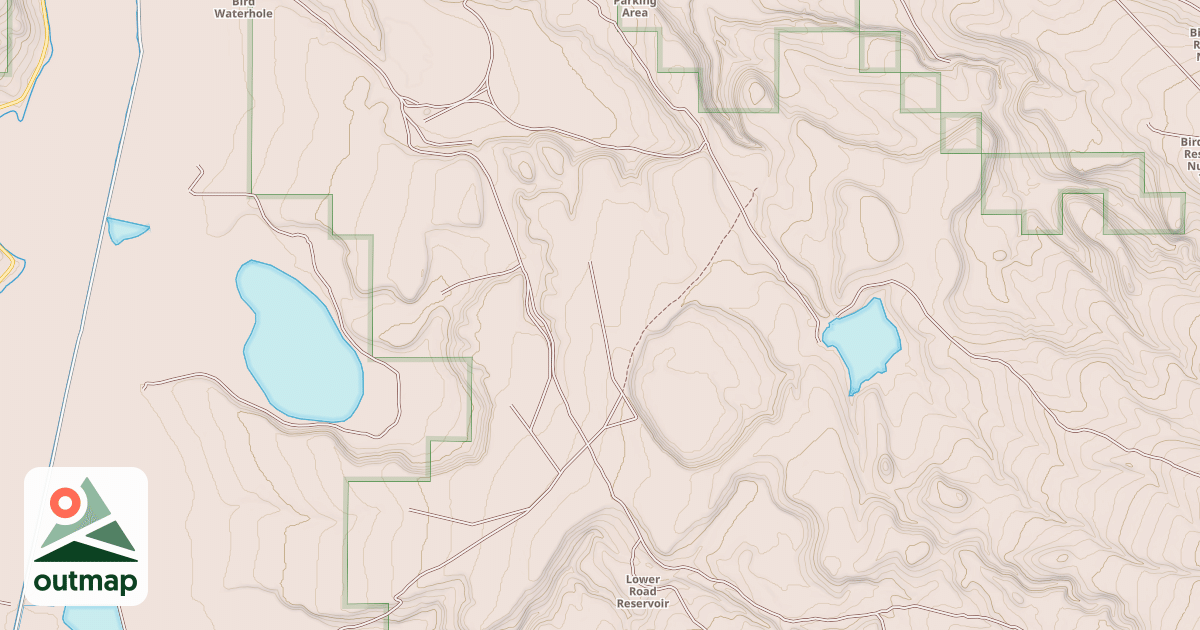 Map of Desert Trail  (Unmarked)