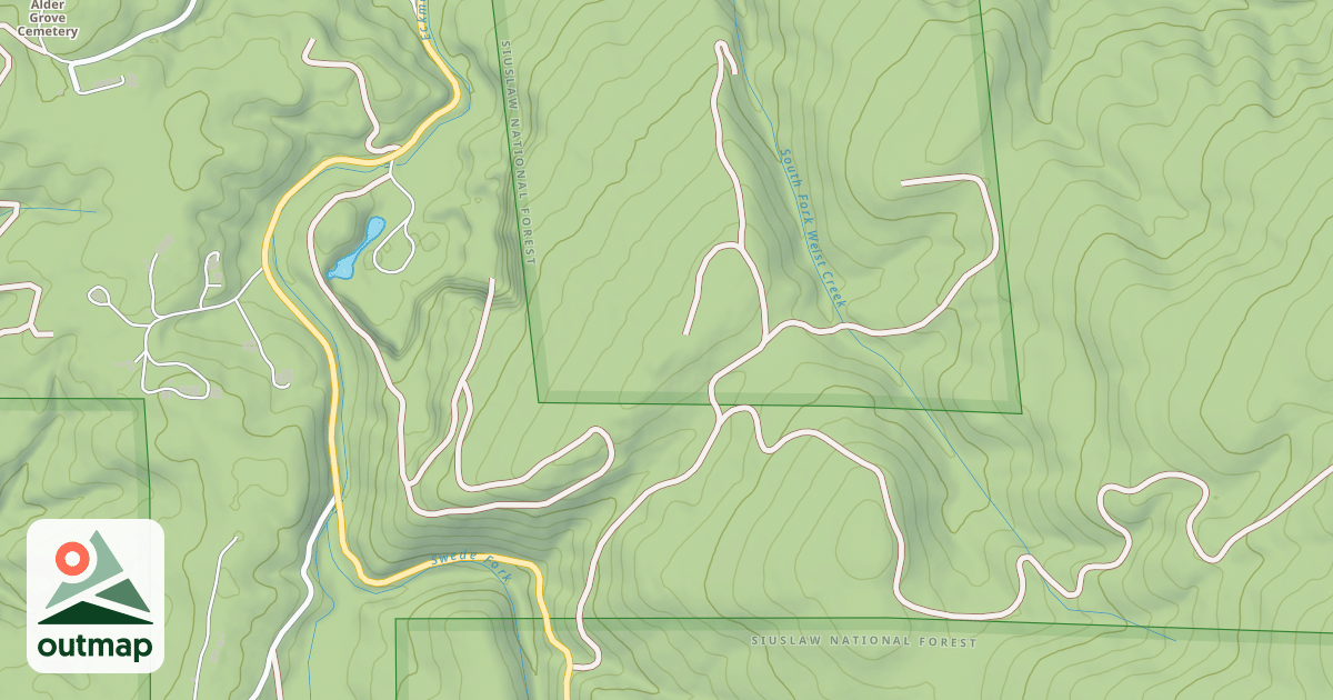 Map of USFS National Forest System Roads {11E2A073-A008-4374-8816-EA528194A489}