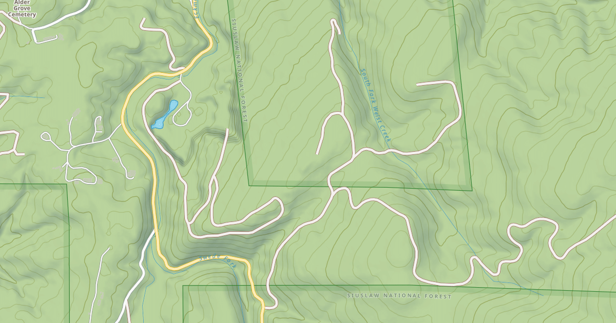 Map preview of USFS National Forest System Roads {11E2A073-A008-4374-8816-EA528194A489}