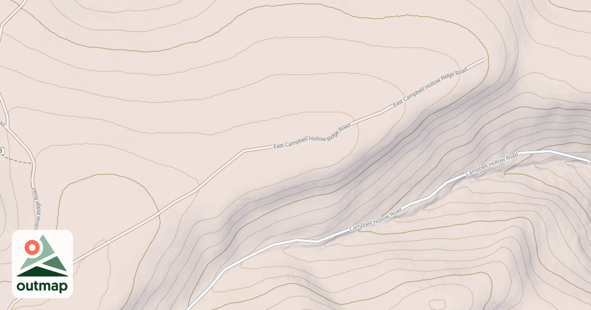 Map of EAST CAMPBELL HOLLOW RI*