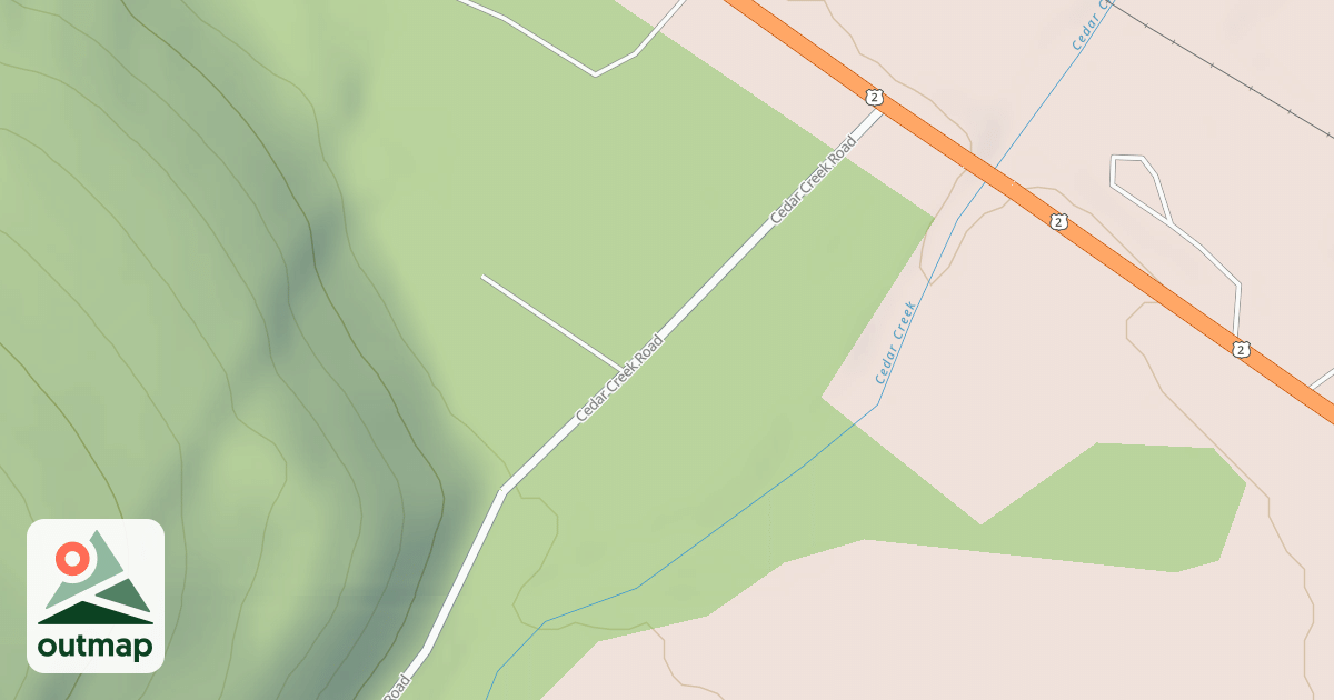Map of CEDAR CREEK