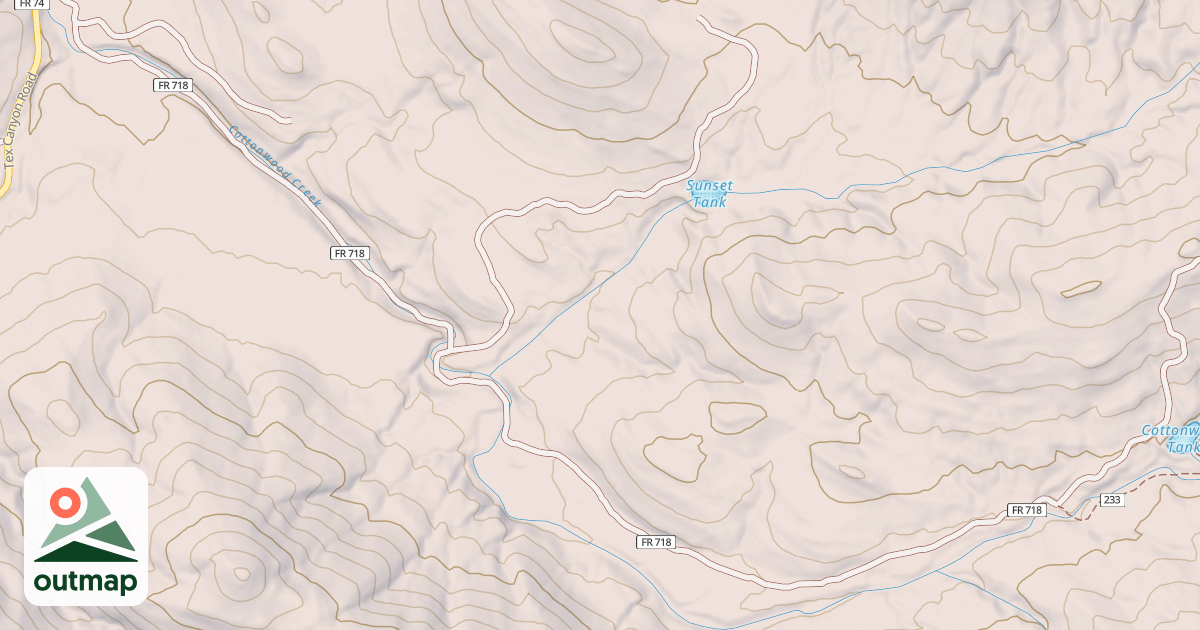 Map of COTTONWOOD