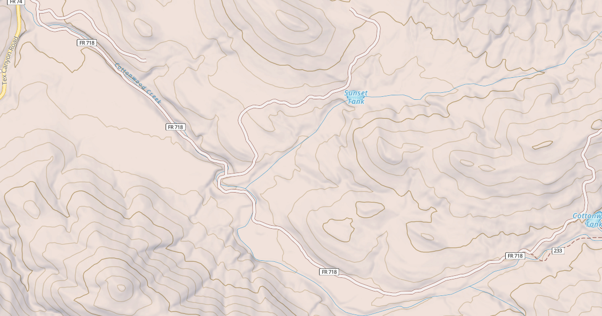 Map preview of COTTONWOOD