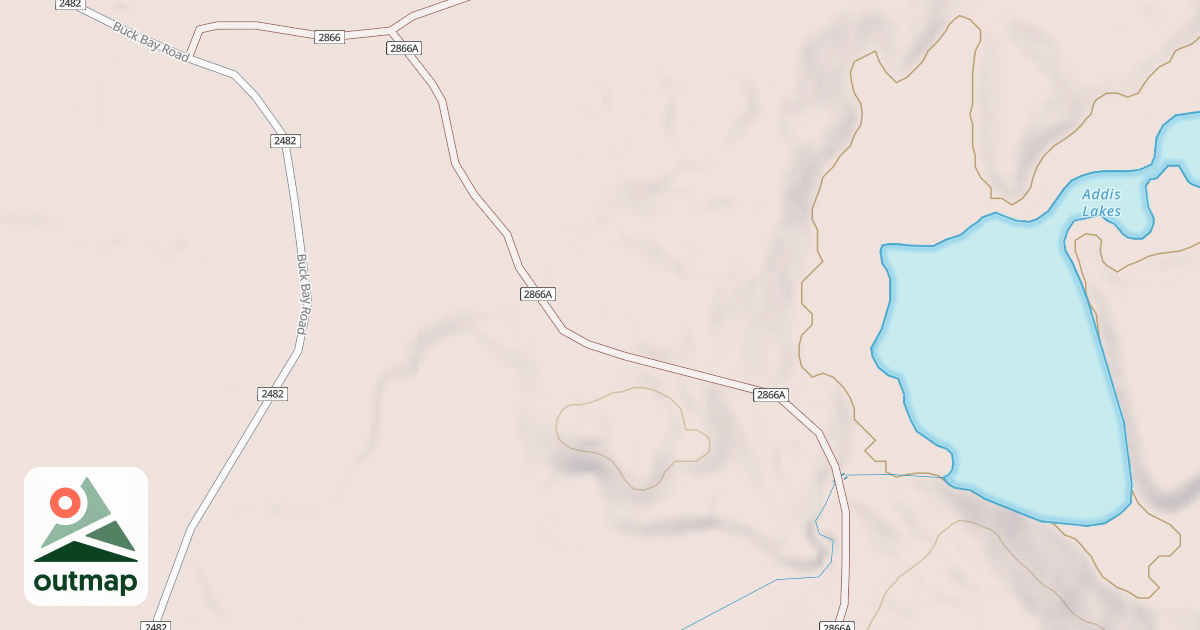 Map of ADDIS LAKE ROAD SPUR A