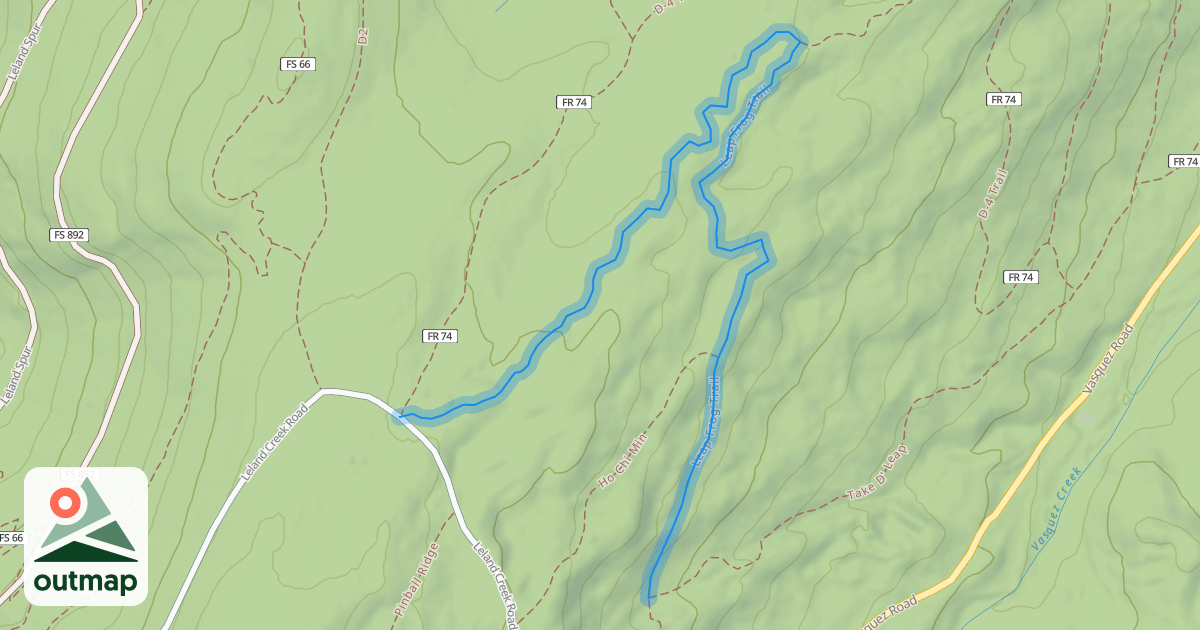 Map of Leap Frog Trail