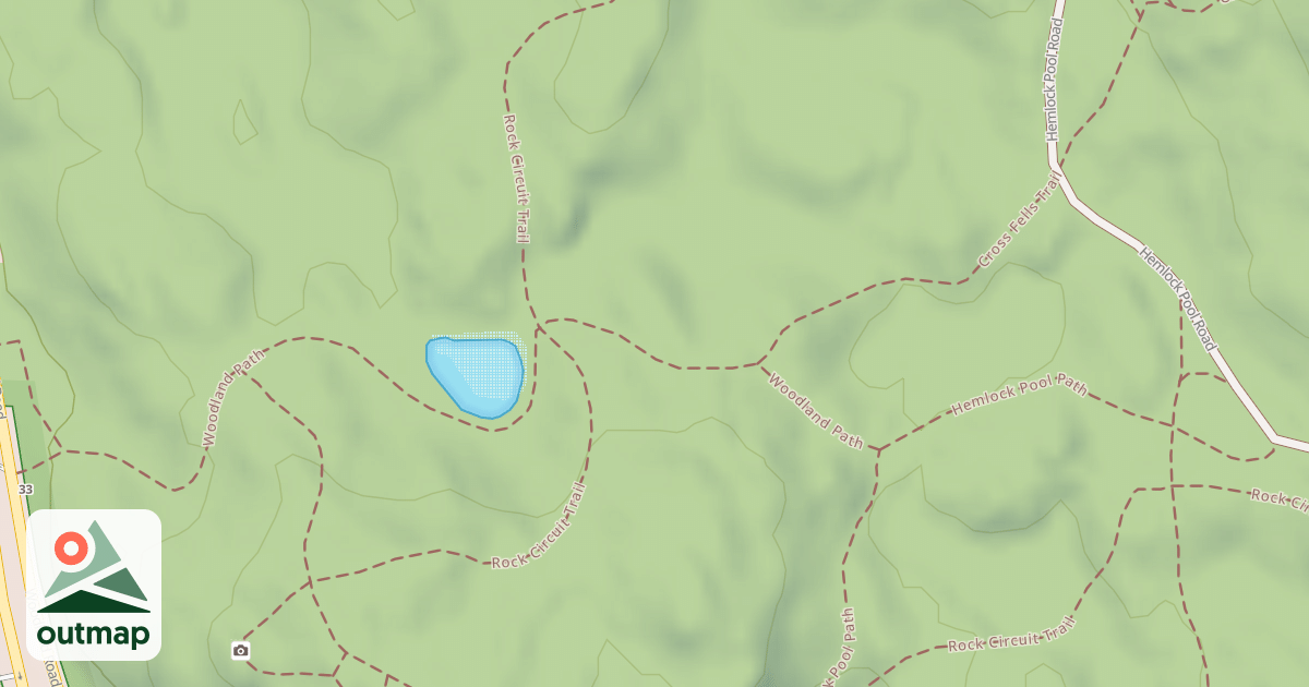 Map of Cross Fells Trail/Woodland Path