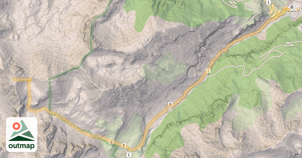 Map of Tête de Sanguinière — Saint-Dalmas-le-Selvage