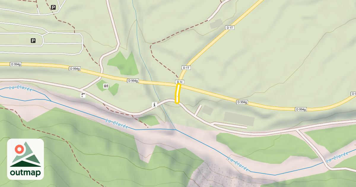 Map of Les Clapières - Roublon / Col de l'Échelle