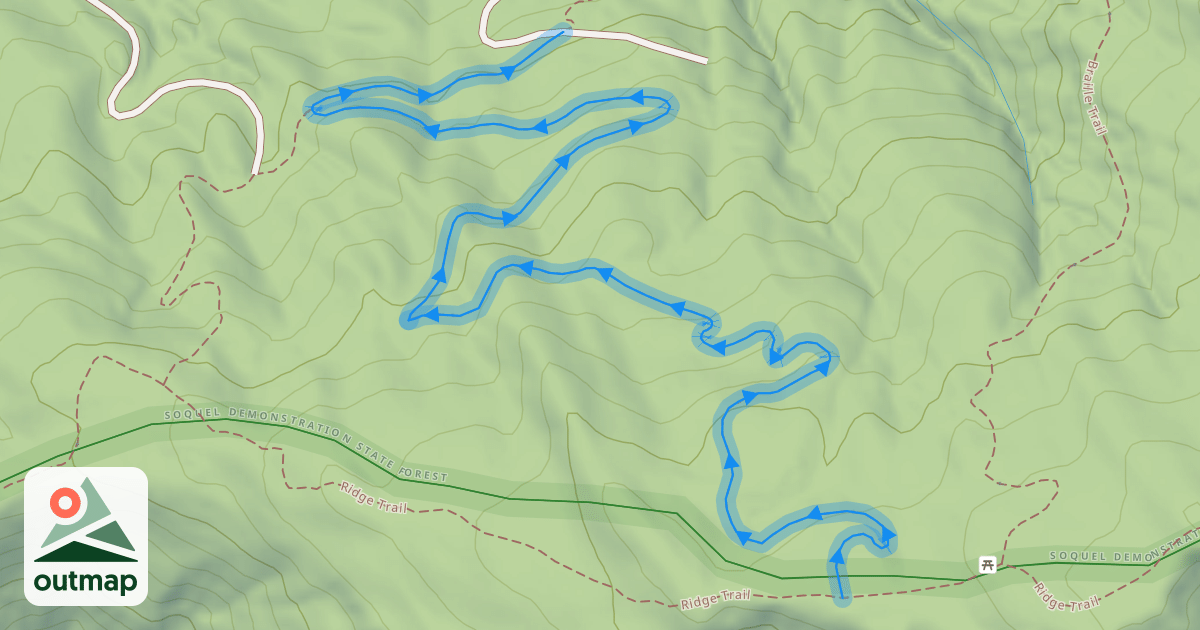 Map of Flow Trail Segment 1