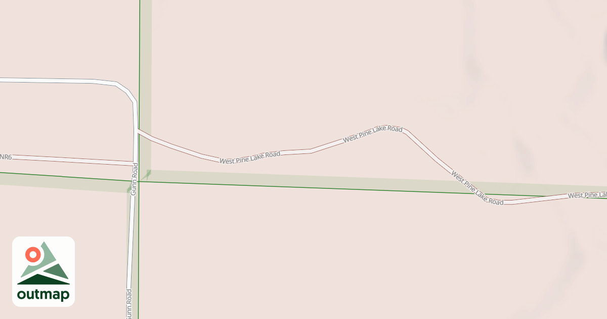 Map of WEST PINE LAKE ROAD