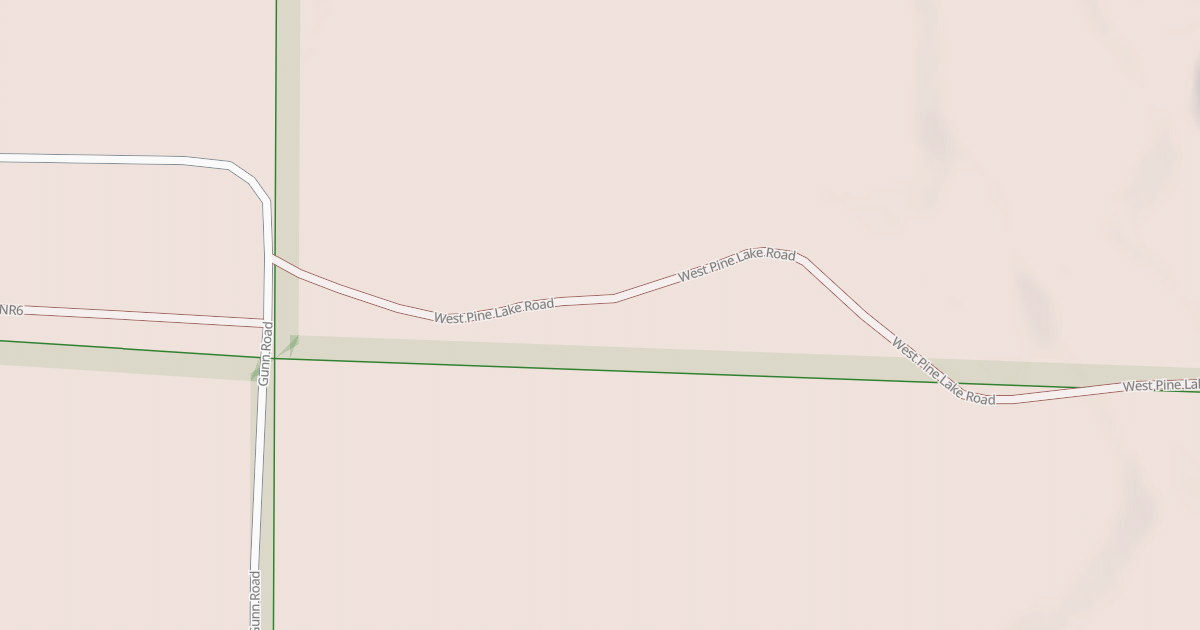 Map preview of WEST PINE LAKE ROAD