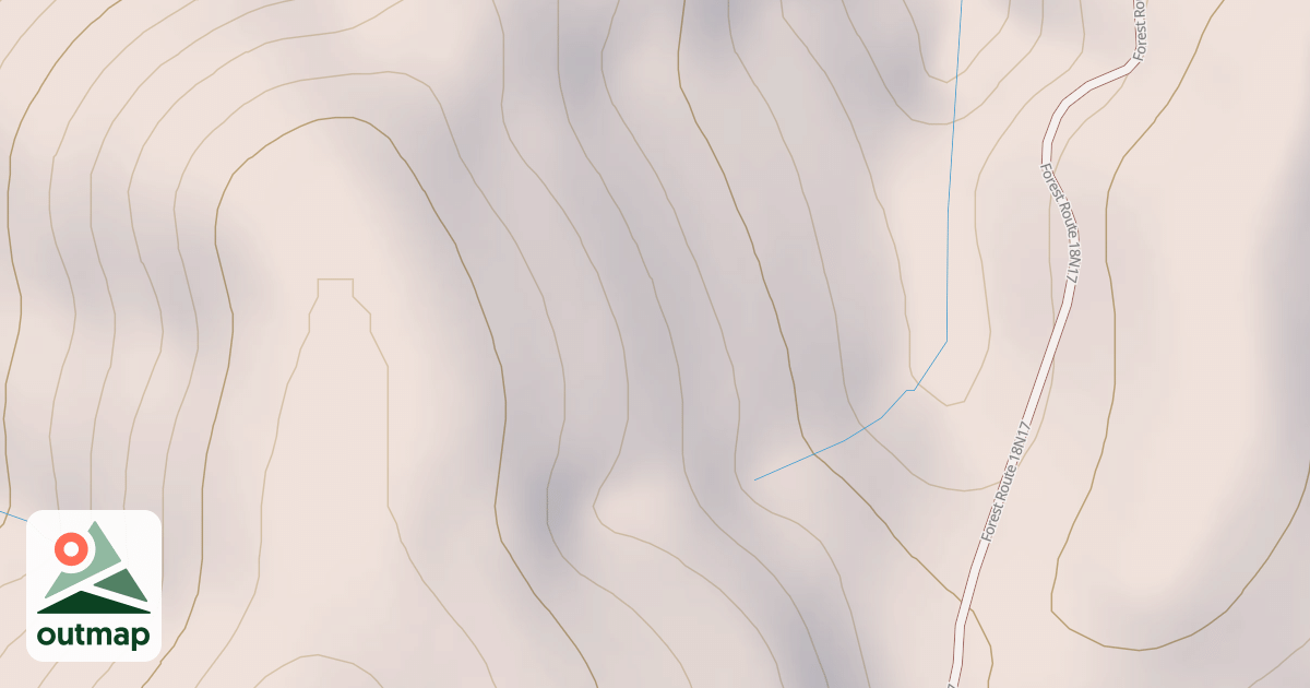Map of SHELLY CREEK RIDGE