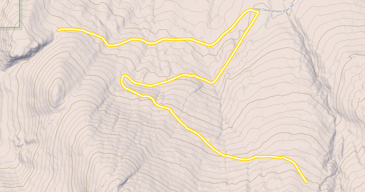 Map preview of National Forest Development Road 260