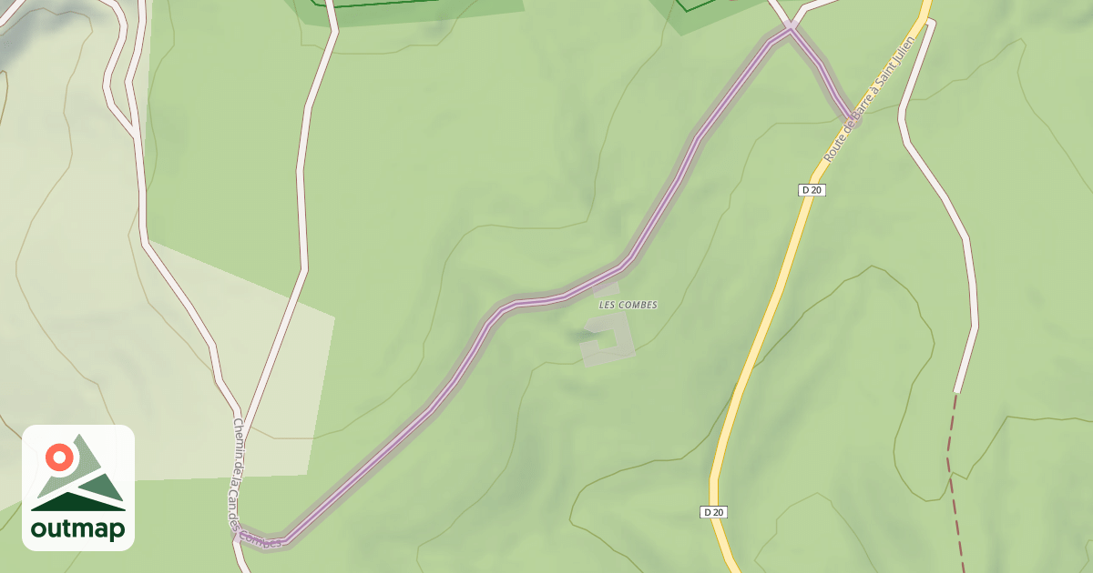 Map of Chemin de la Can des Combes