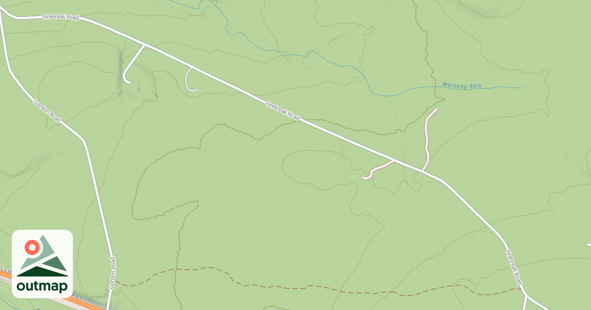 Map of S.B. Elliott State Park Snowmobile Trails
