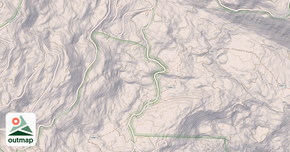 Map of DEVILS SPUR