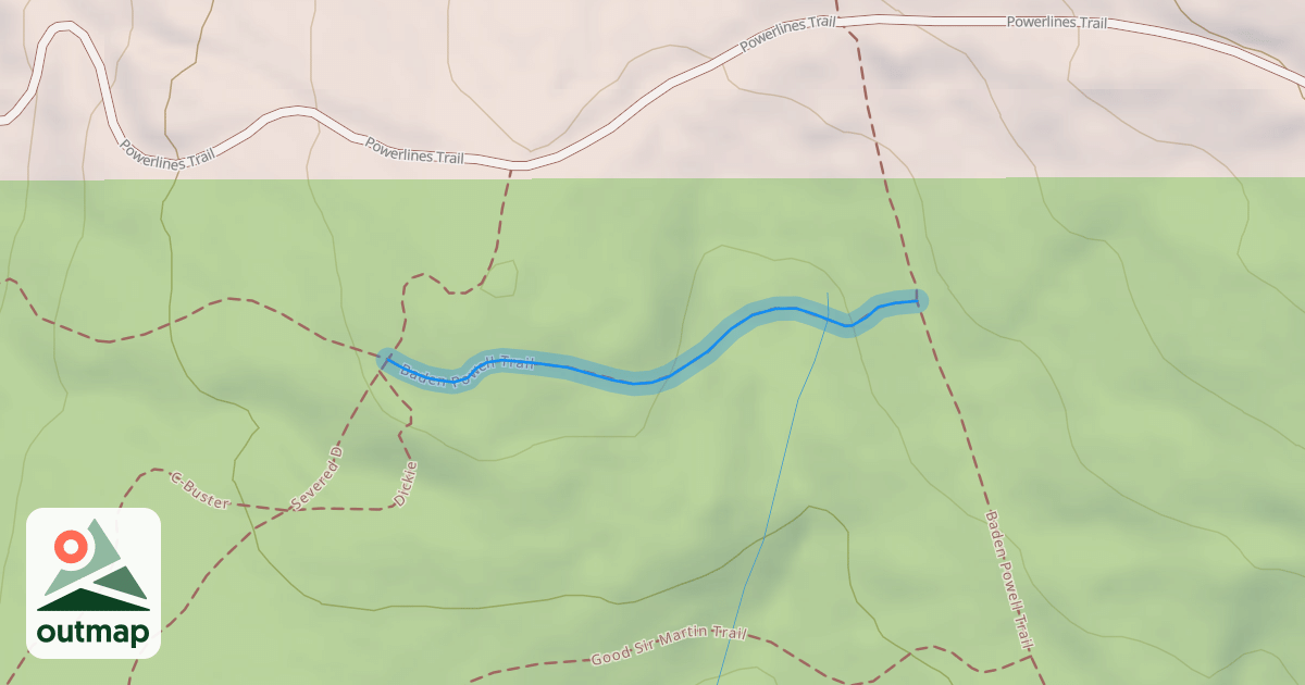 Map of Baden Powell Trail