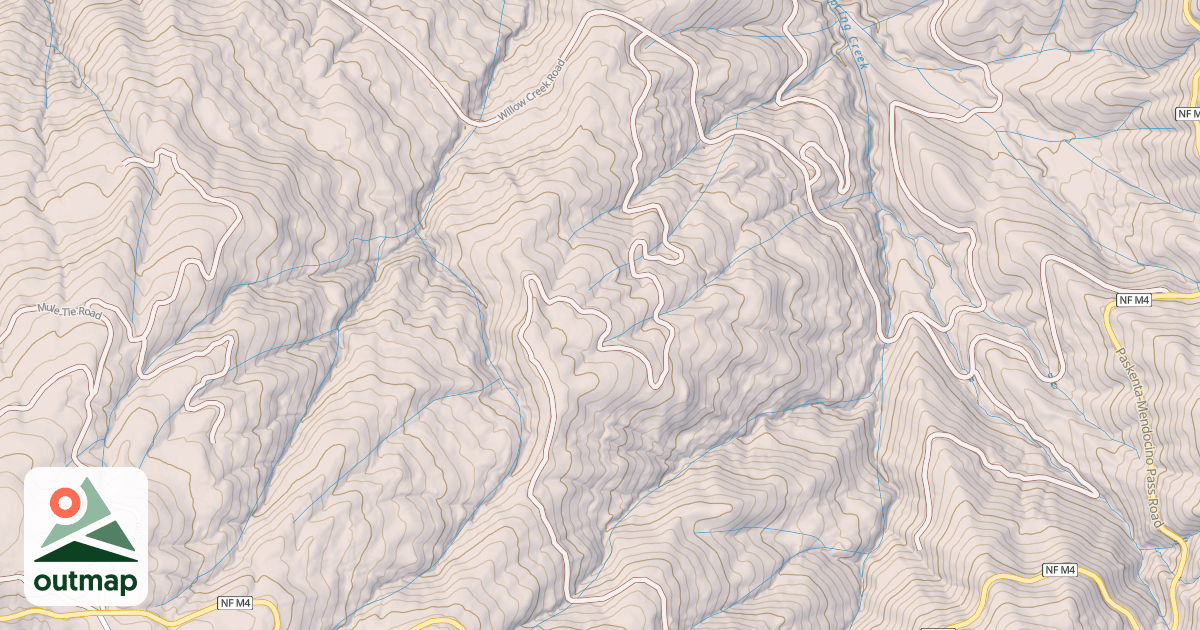 Map of LOG SPRINGS CREEK NORTH