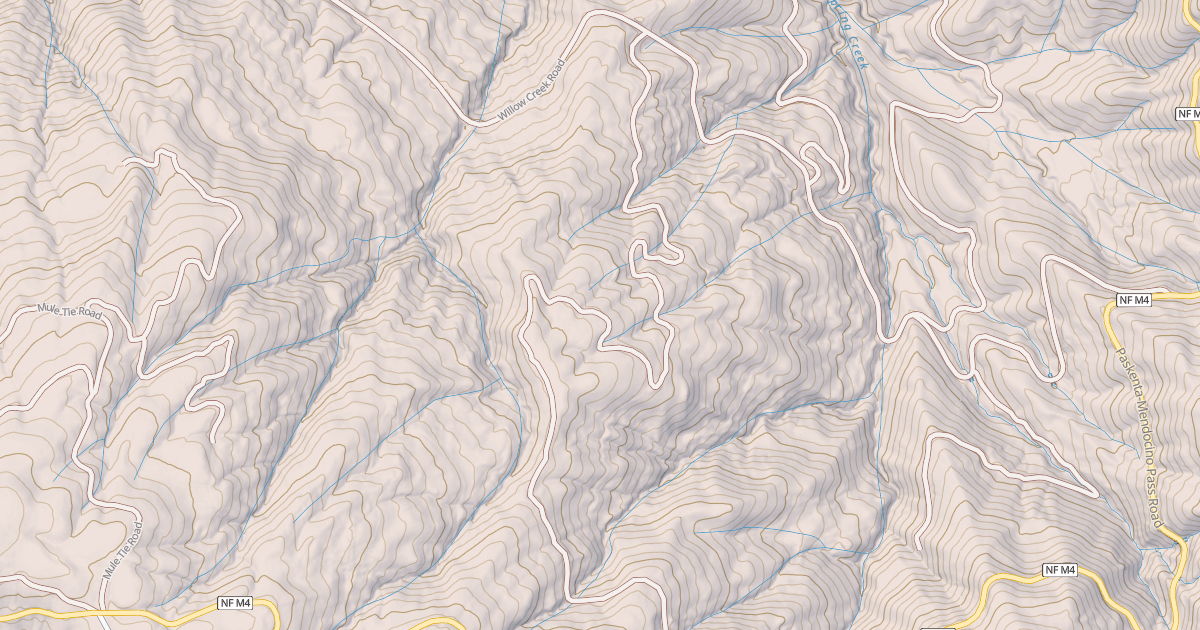 Map preview of LOG SPRINGS CREEK NORTH