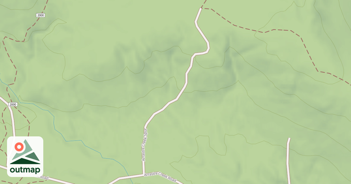 Map of ARRASTRE CREEK SPUR