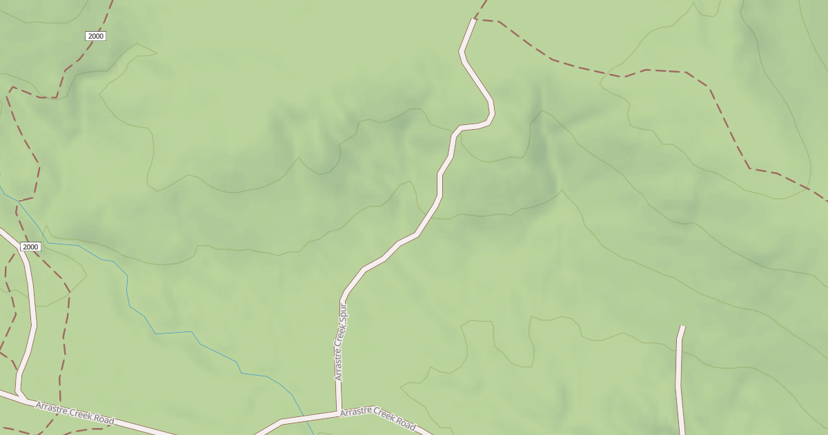 Map preview of ARRASTRE CREEK SPUR