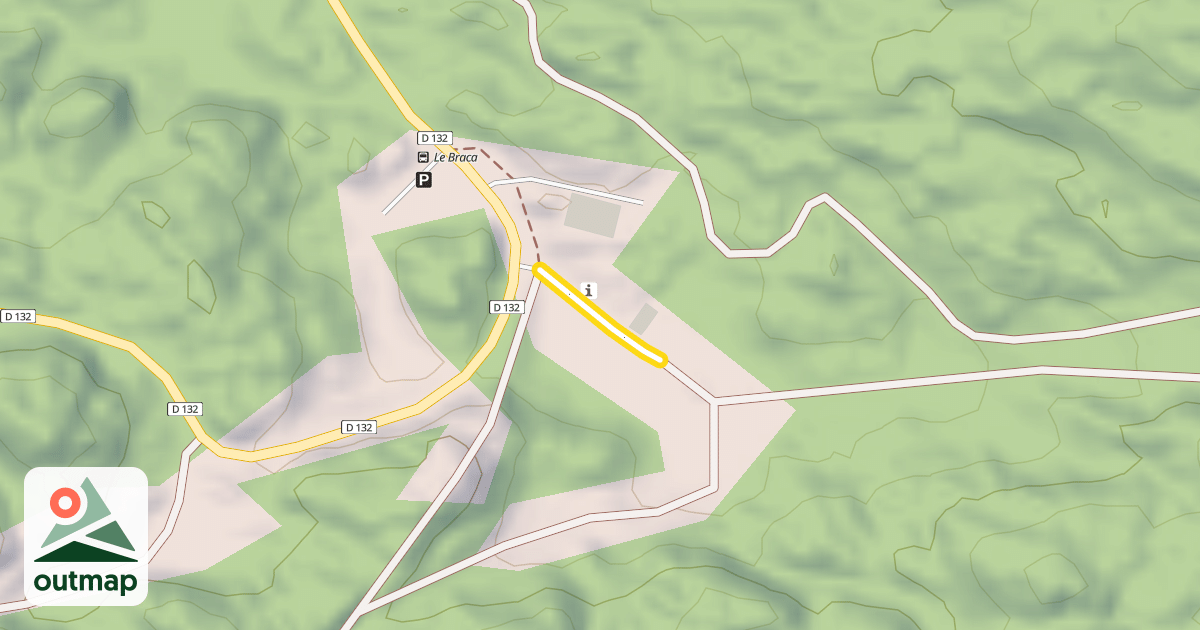 Map of Chemin du Braca