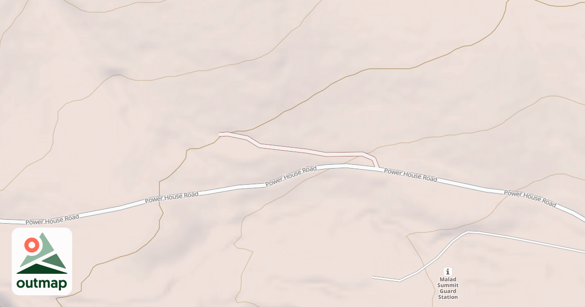 Map of NORTH CANYON TRAILHEAD