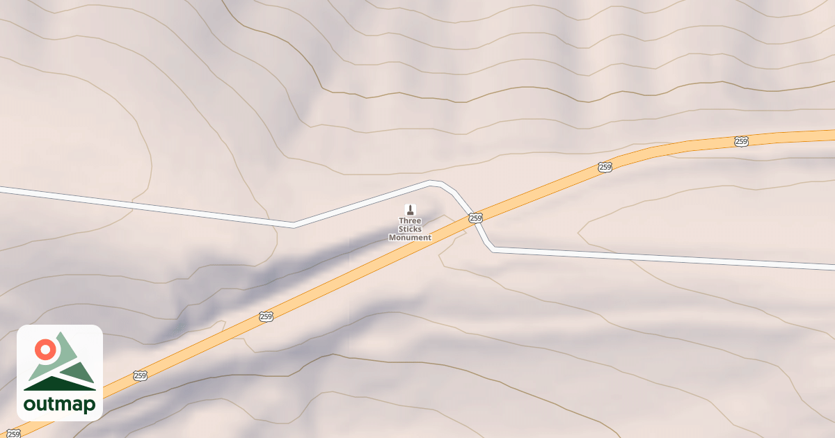 Map of KIAMICHI MOUNTAIN