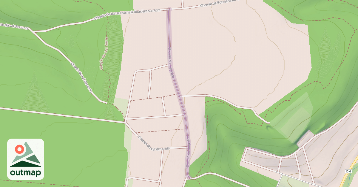 Map of Chemin du magnant