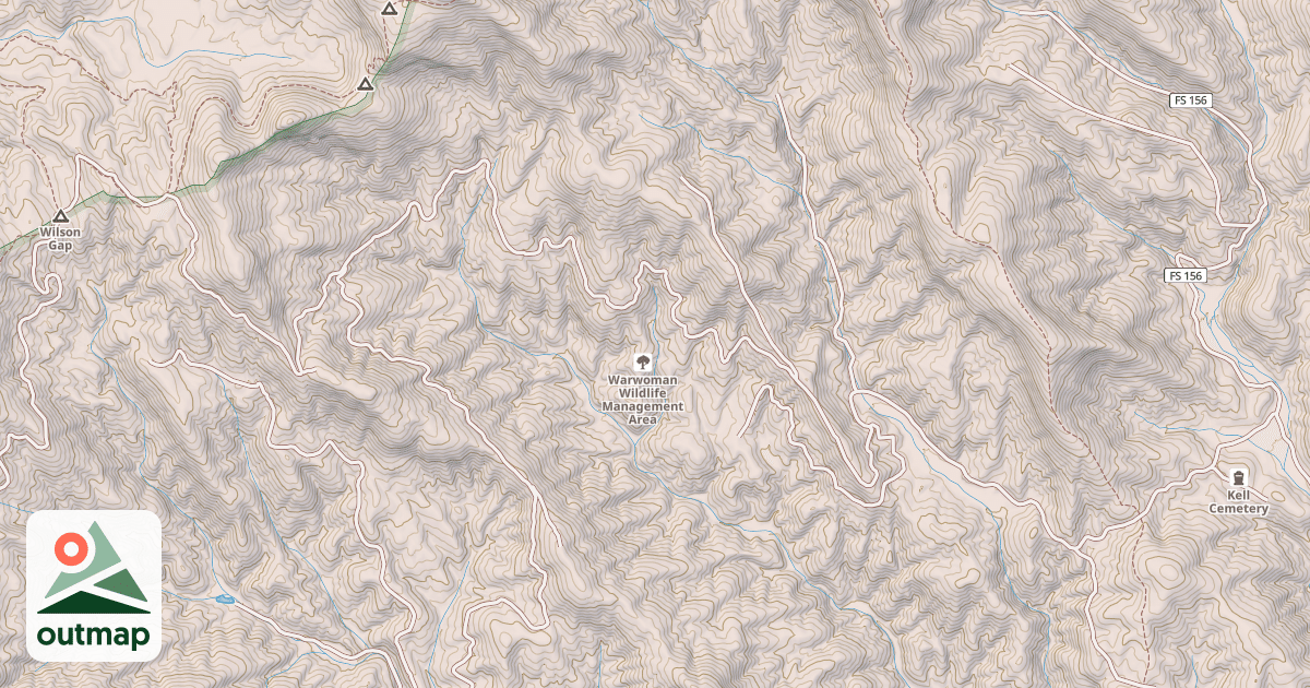 Map of WALNUT FORK