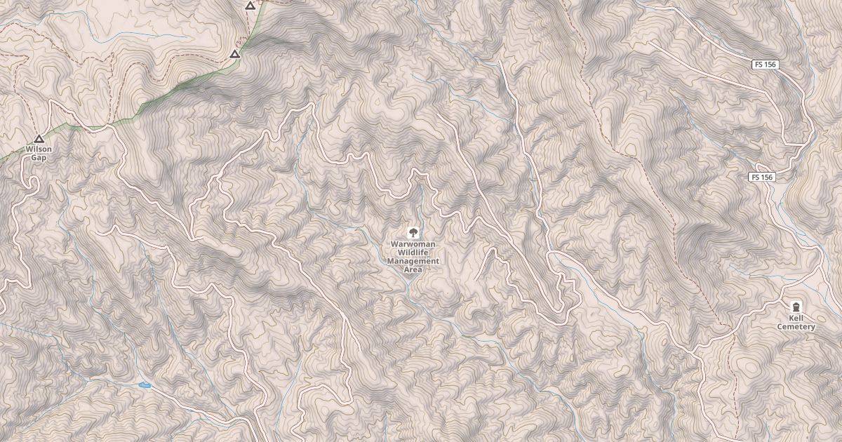 Map preview of WALNUT FORK