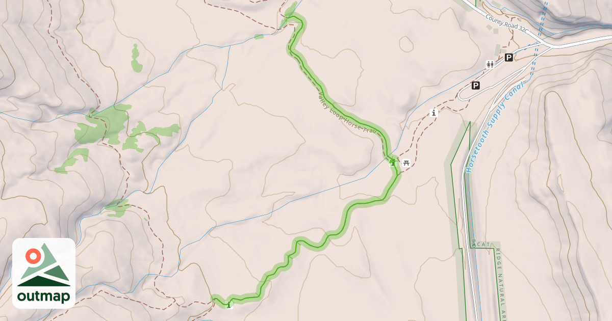 Map of Valley Loop Trail