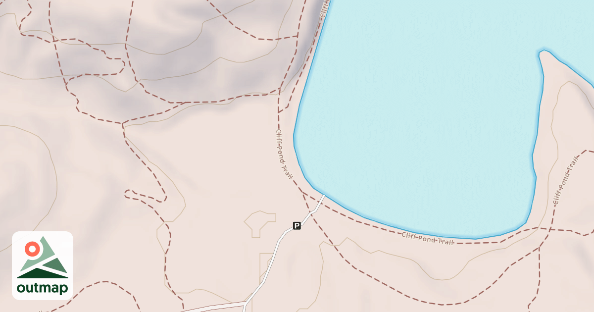 Map of Cliff Pond Loop Trail