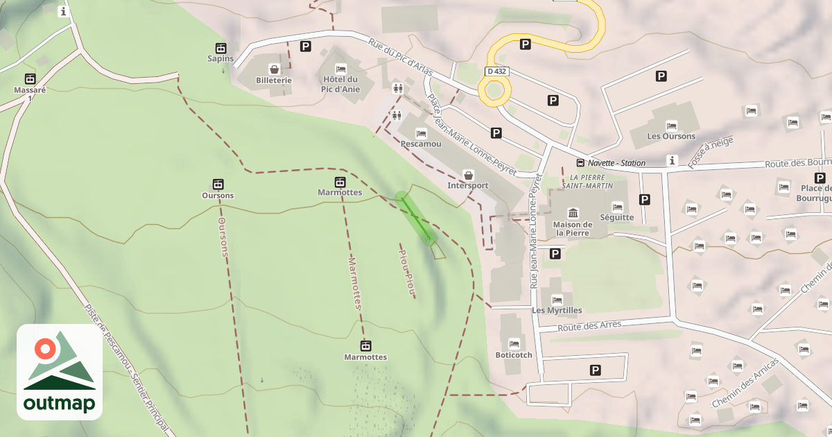 Map of Les Sapins