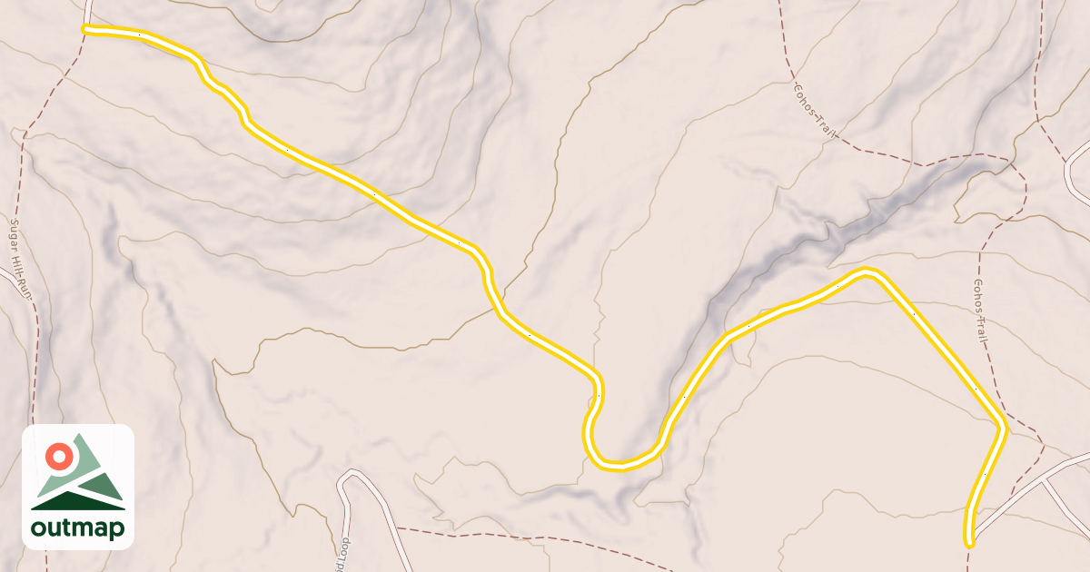 Map of Sugar Hill Run