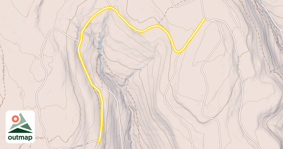 Map of Cherry Ridge Trail
