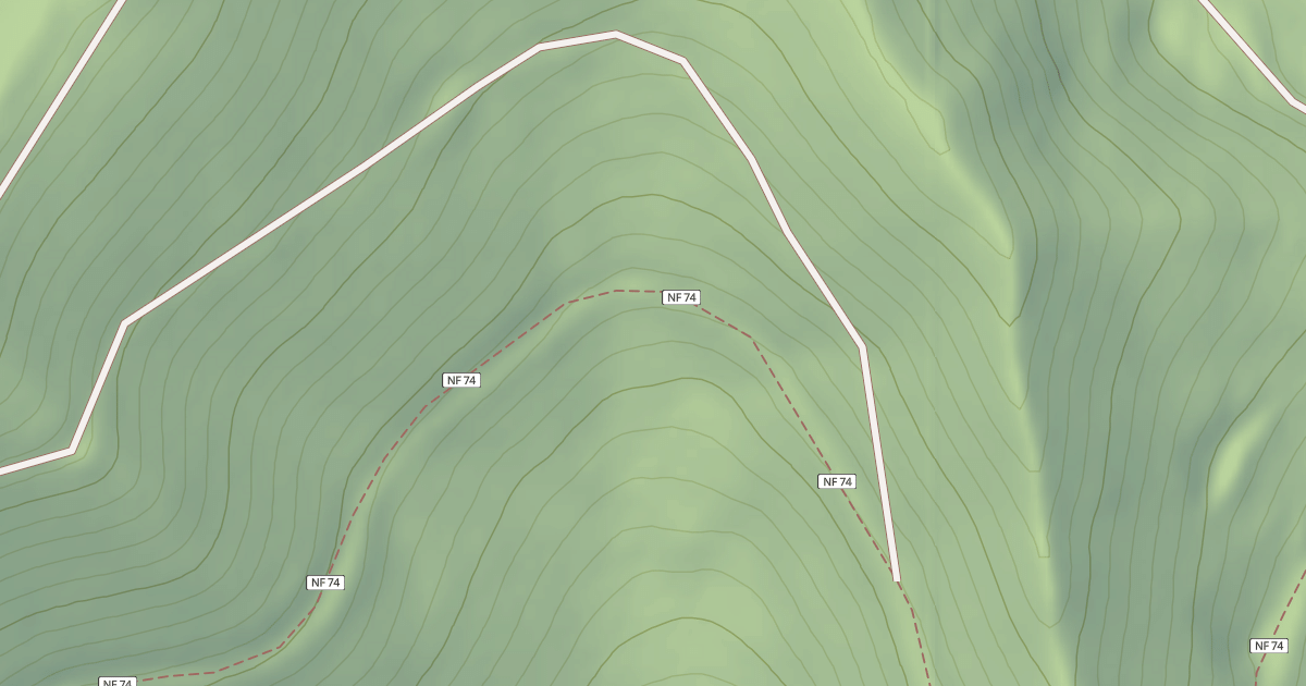 Map preview of FROG MTN TRAIL ACCESS