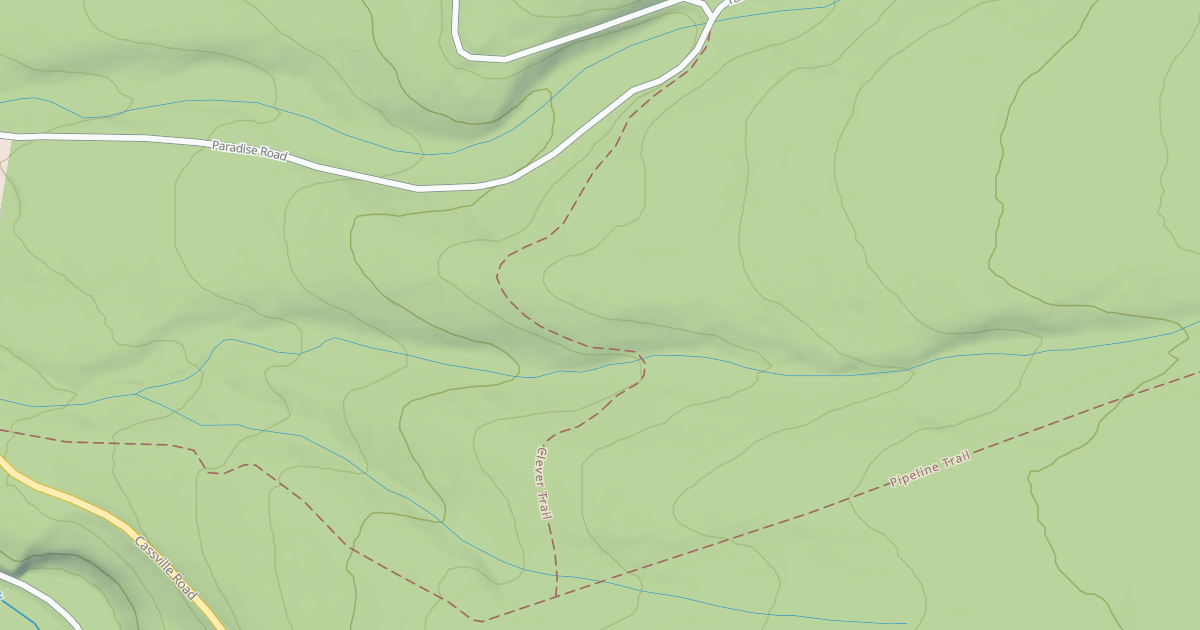 Map preview of Rothrock State Forest Trough Creek Snowmobile Trails