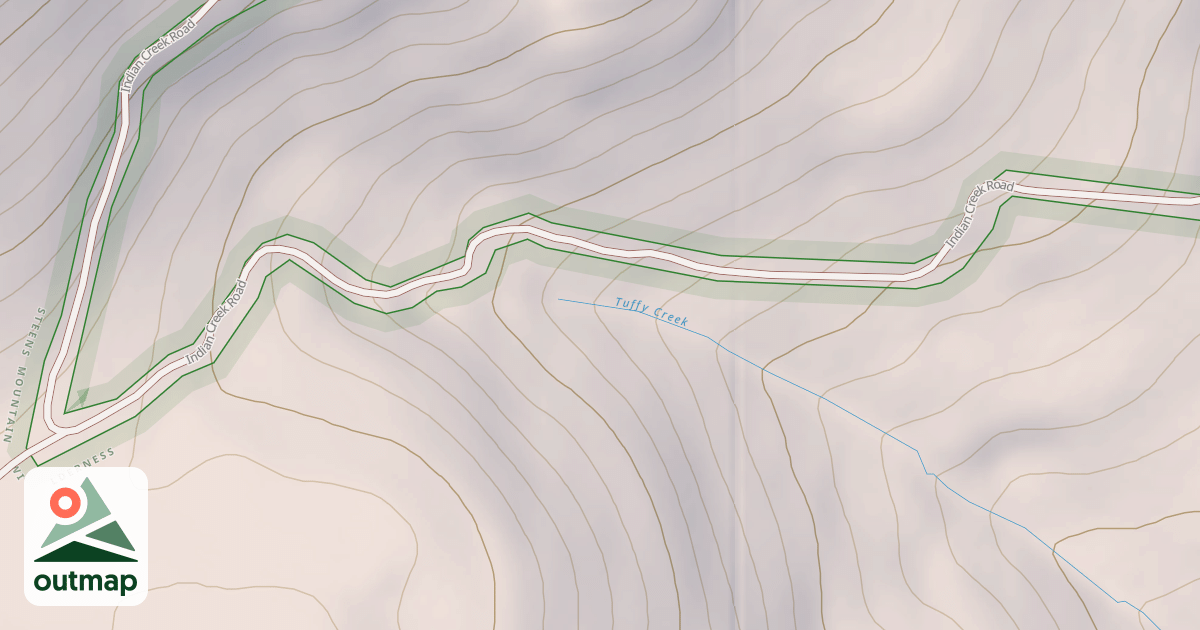 Map of Indian Creek Rd