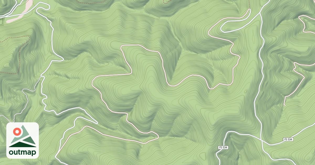 Map of USFS Motor Vehicle Use Map Trails 7694