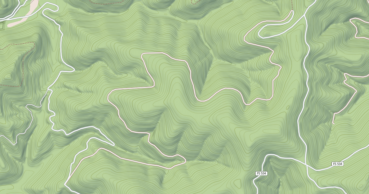 Map preview of USFS Motor Vehicle Use Map Trails 7694