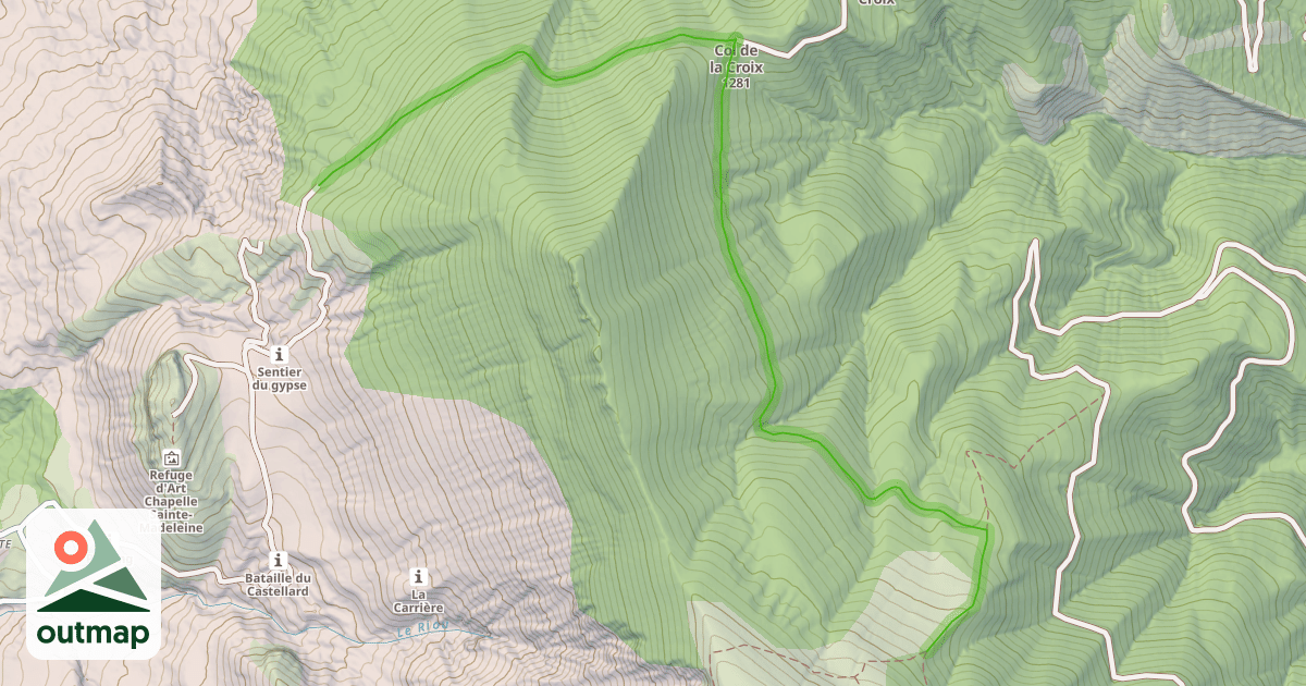 Map of Grande Traversée des Préalpes