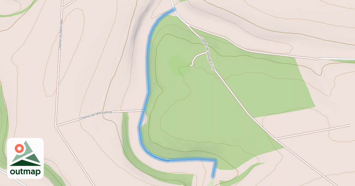 Map of Chemin du Quartier