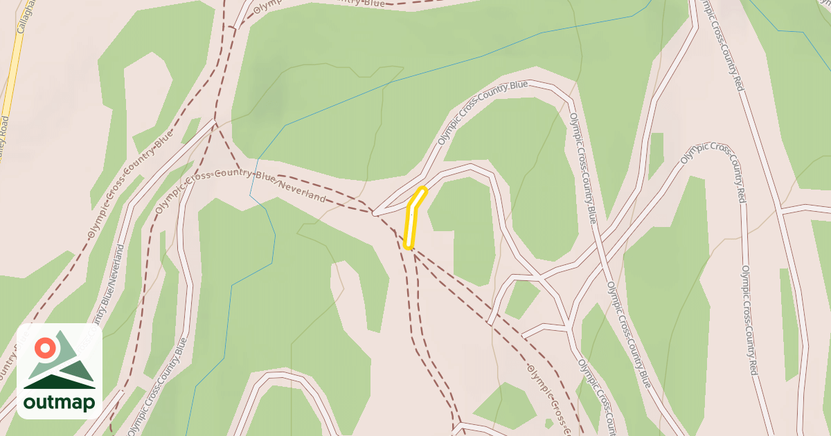 Map of Olympic Cross-Country Red