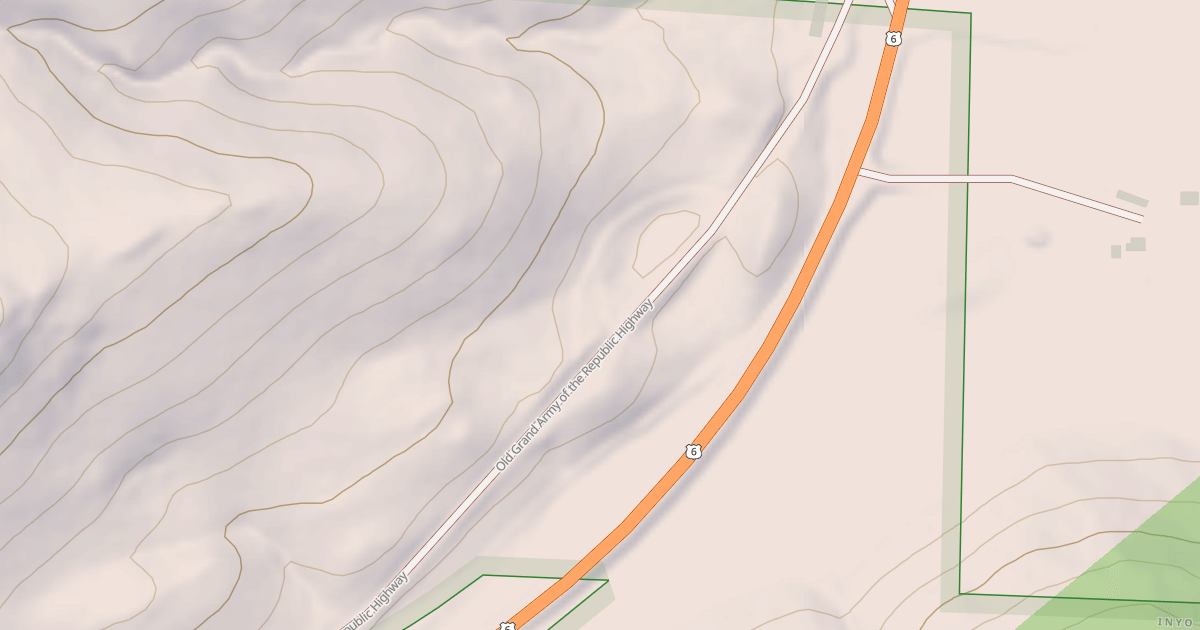 Map preview of USFS National Forest System Roads {B8C72FF9-E96B-4171-AE9A-F67B465DF390}