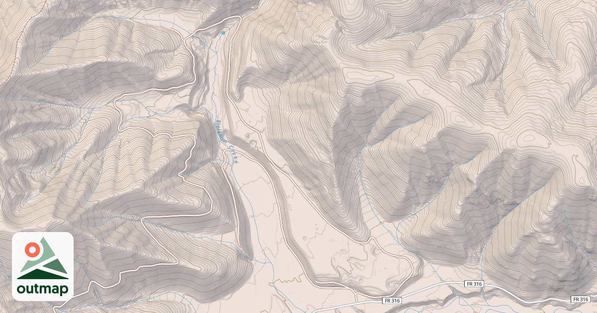 Map of ELELEHUM CREEK